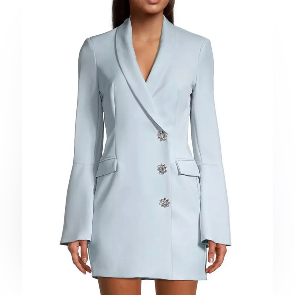 LAVISH ALICE BLUE BLAZER DRESS